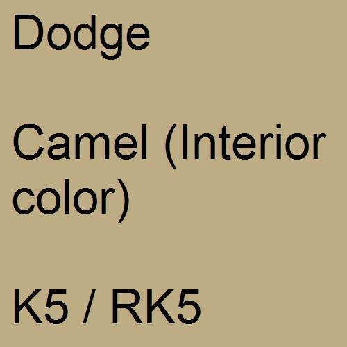 Dodge, Camel (Interior color), K5 / RK5.